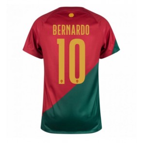 Portugal Bernardo Silva #10 Hemmatröja VM 2022 Kortärmad